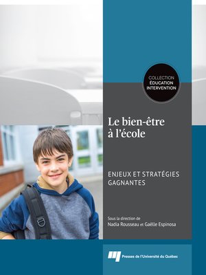 cover image of Le bien-être à l'école